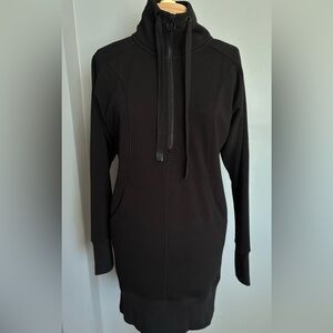 Athleta Black Fleece Hoodie Dress Size XS